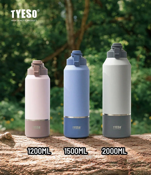 Tyeso Large Capacity Insulated Water Bottle Portable Travel Mug with